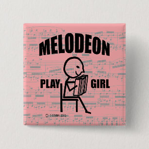 Mellophone Play Girl Button