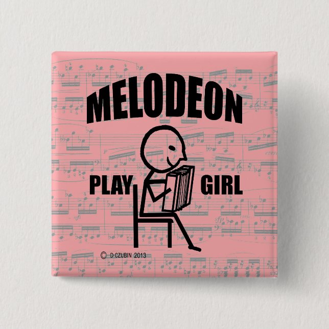 Mellophone Play Girl Button (Vorderseite)