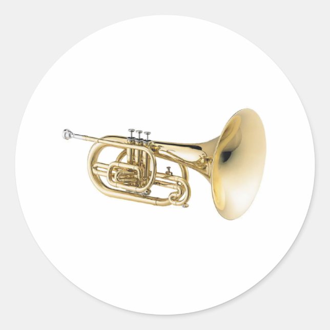 Mellophone Runder Aufkleber (Vorderseite)