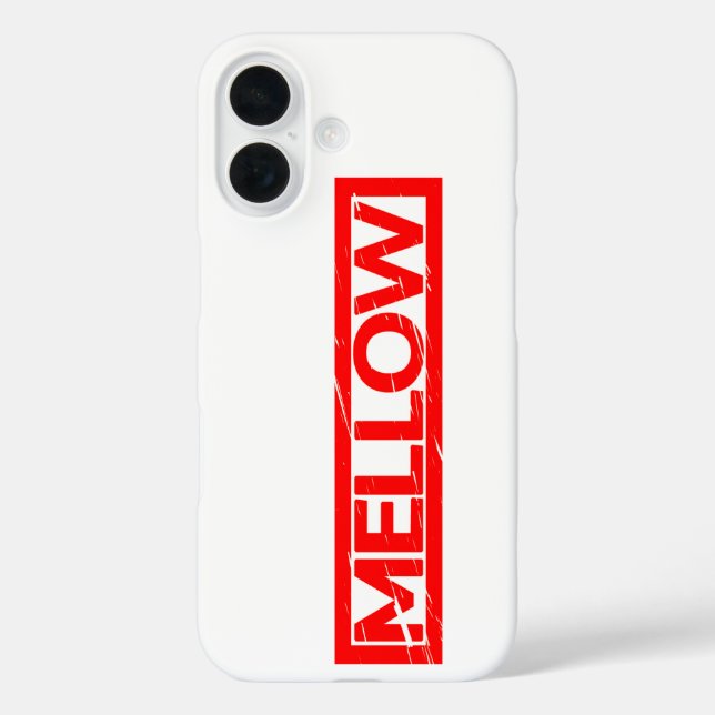 Mellow-Briefmarke iPhone 16 Hülle (Rückseite)