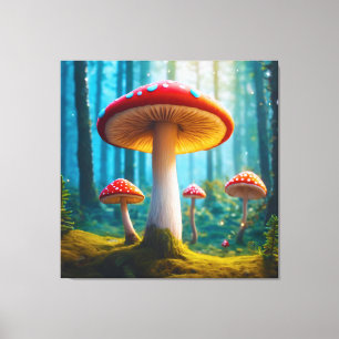 Mellow Mushroom Stretched Canvas Print Leinwanddruck