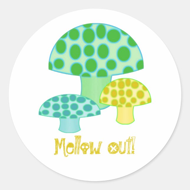 Mellow-Out-Aufkleber Runder Aufkleber (Vorderseite)