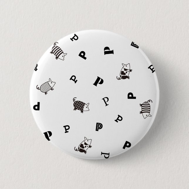 Mellow Pig 缶バッジ Button (Vorderseite)