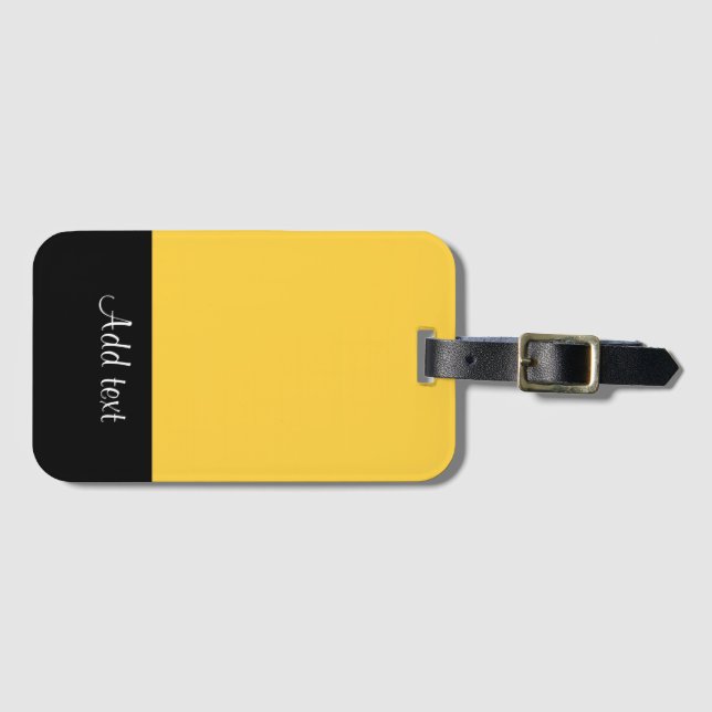 Mellow Yellow Template Gepäckanhänger (Vorderseite (Horizontal))