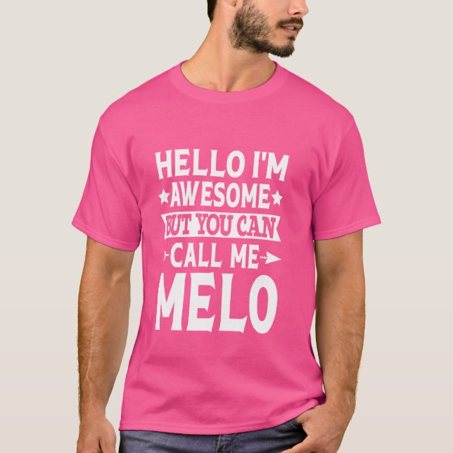 Melo Familio Melo Familio Nachname Ich T-Shirt (Vorderseite)