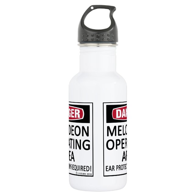 Melodeon-Einsatzgebiet Edelstahlflasche (Vorderseite)