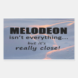 Melodeon n'est pas tout Sticker rectangulaire