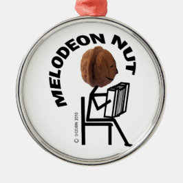 Melodeon Nut Silbernes Ornament