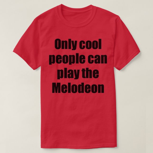 Melodeon Player Musician Funny Gift Idee T-Shirt (Design vorne)