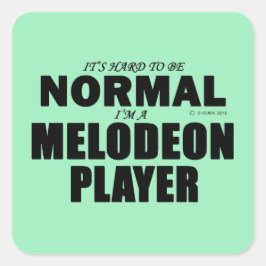 Melodeon Player Square Sticker
