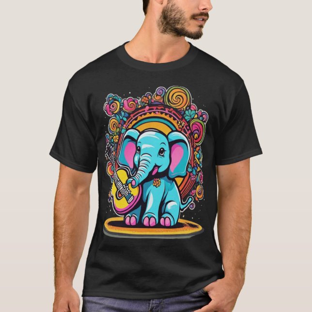Melodic Elephant T-Shirt (Vorderseite)