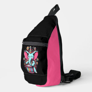 Melodic Pachyderm Crossbody Bag