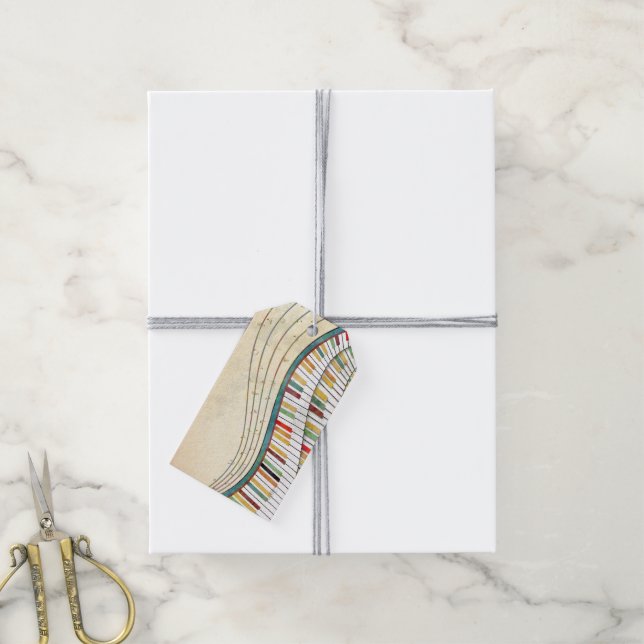 Melodic Waves Geschenkanhänger (Mit Garn)