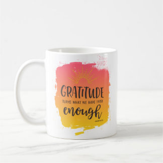 Melodie Beattie Dankbarkeitszitat-Kaffee-Tasse Kaffeetasse