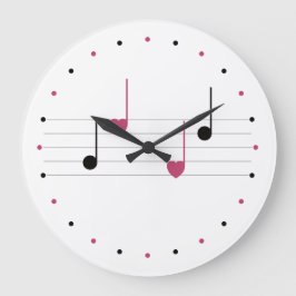 Melodie der Liebe (Linear) Große Wanduhr