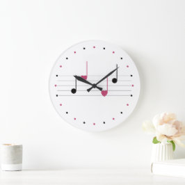 Melodie der Liebe (Linear) Große Wanduhr