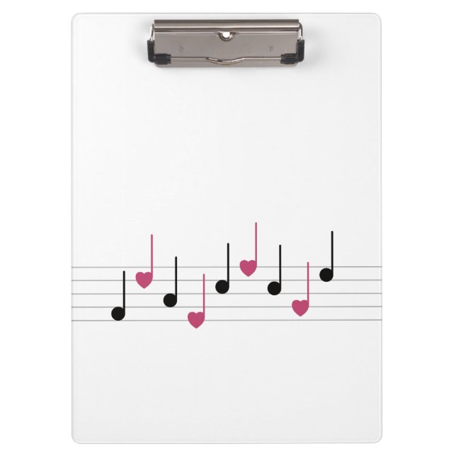Melodie der Liebe (Linear) Klemmbrett (Vorderseite)
