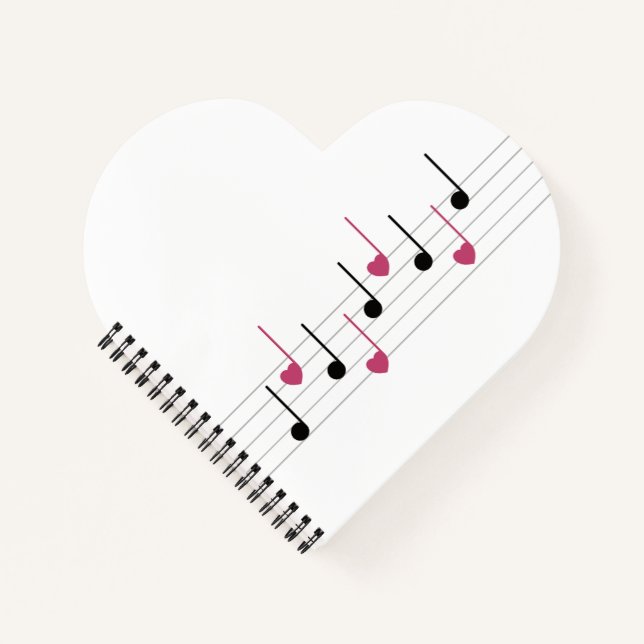 Melodie der Liebe (Linear) Notizbuch (Vorderseite)