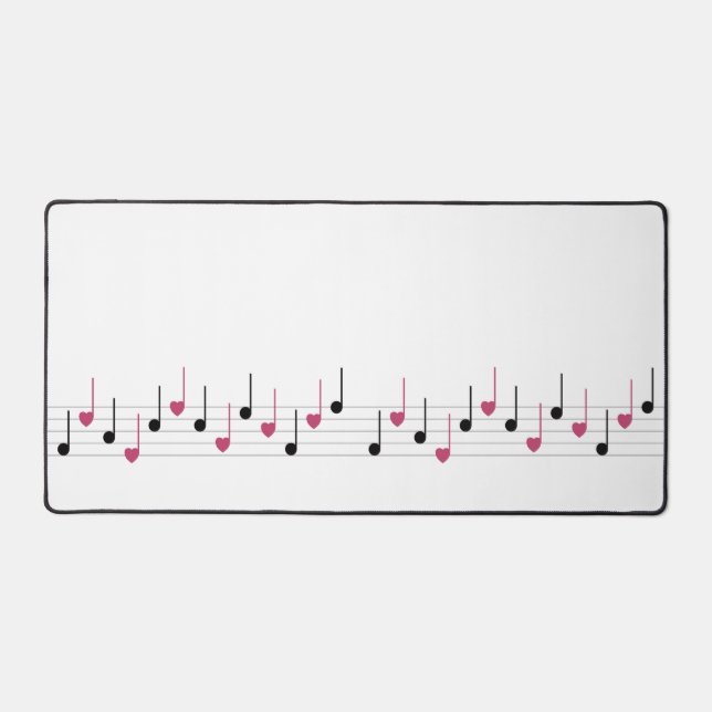 Melodie der Liebe (Linear) Schreibtischunterlage (Vorderseite)
