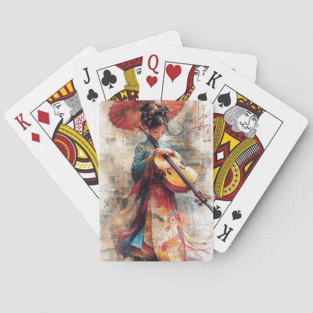 Melodie der Tradition: Die Harmonie von Kunst und  Spielkarten (Rückseite)