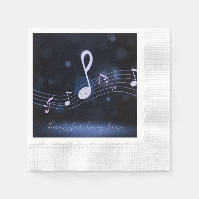 Melodische Wellen Serviette (Vorderseite)