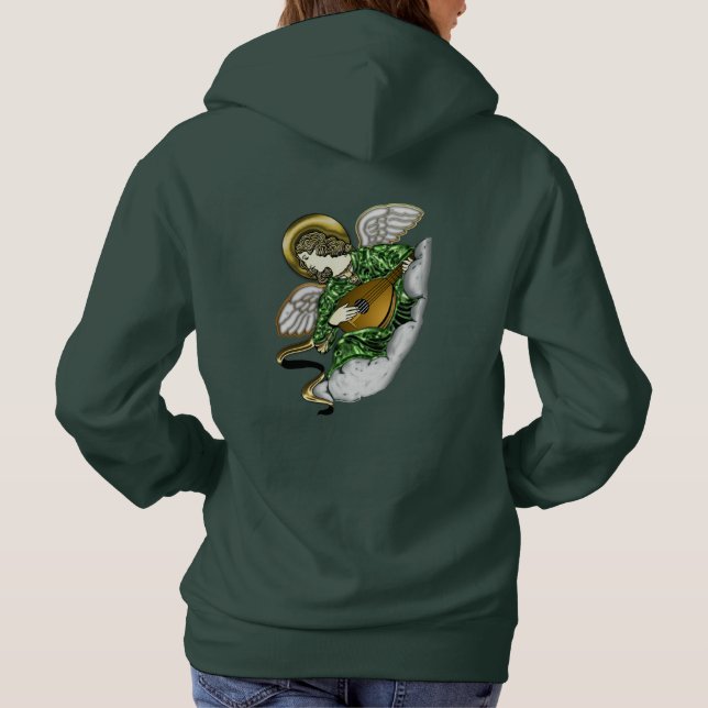 Melodischer Engel der Harmonie Hoodie (Rückseite)