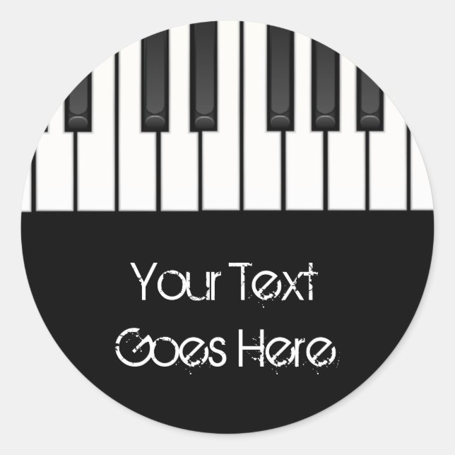 Melody Collection Runder Aufkleber (Vorderseite)