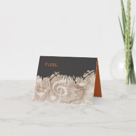 MELODY der TORAH Bar Bat Mitzvah Danke Karte