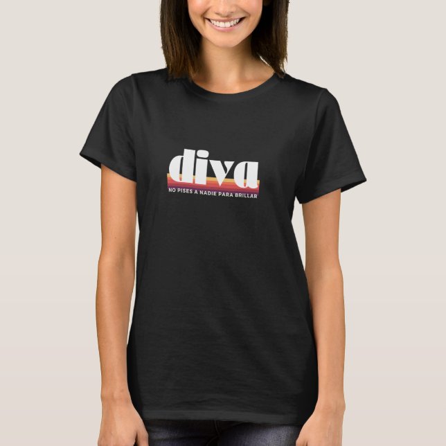 Melody Esa Diva Simple  Freedom Empowerment Spain T-Shirt (Vorderseite)