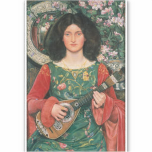 Melody (Musica), c. 1895/1897, von Kate Bunce Aufkleber