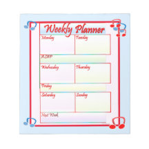 Melody Weekly Planner Notepad
