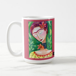 meloearth frida kahlo dans la tasse de café vert