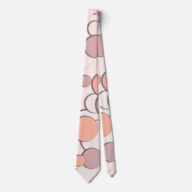 Melon Balls Design Monochrome Krawatte (Vorderseite)