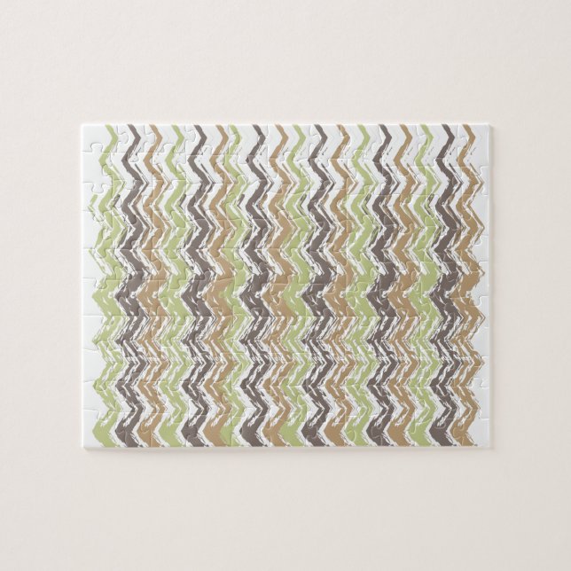 Melon Brandy Scribble ZigZag Muster (Horizontal)