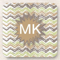 Melon Brandy Scribble ZigZag Muster