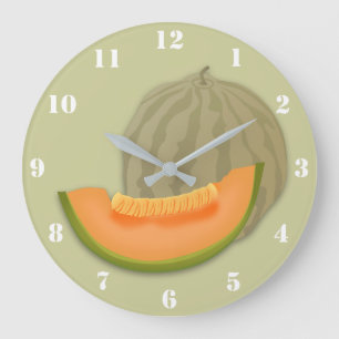 MELON CANTALOUPE SUMMER FRUIT GROßE WANDUHR