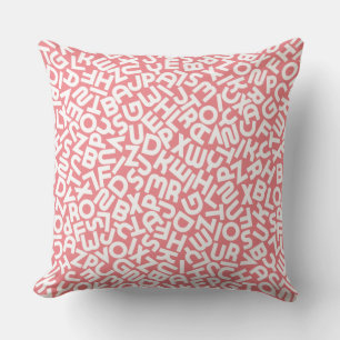 Melon Color Alphabet Letter Animal Throw Kissen