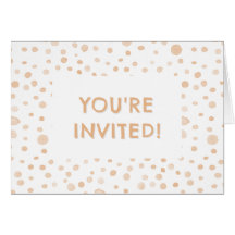 Melon Confetti Watercolor Dots Birthday Einladung