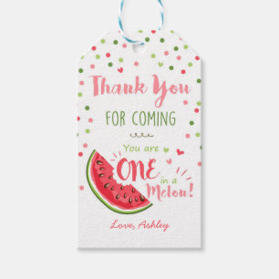 Melon danke Ihnen für das Geschenktag Girl One in Geschenkanhänger