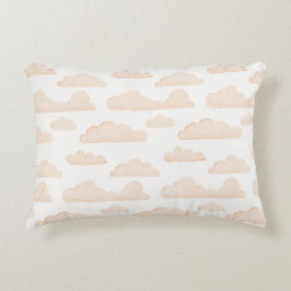 Melon Dreamtime Wasserfarbenwolken Akzent Kissen