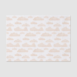 Melon Dreamtime Watercolor Clouds Tissue Seidenpapier