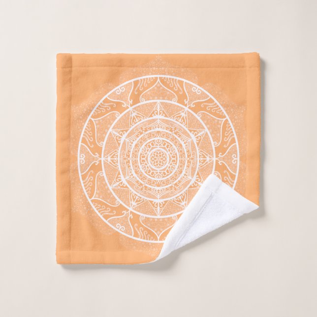 Melon Mandala Badhandtuch Set (Waschlappen)