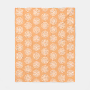 Melon Mandala Fleecedecke