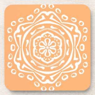 Melon Mandala Getränkeuntersetzer