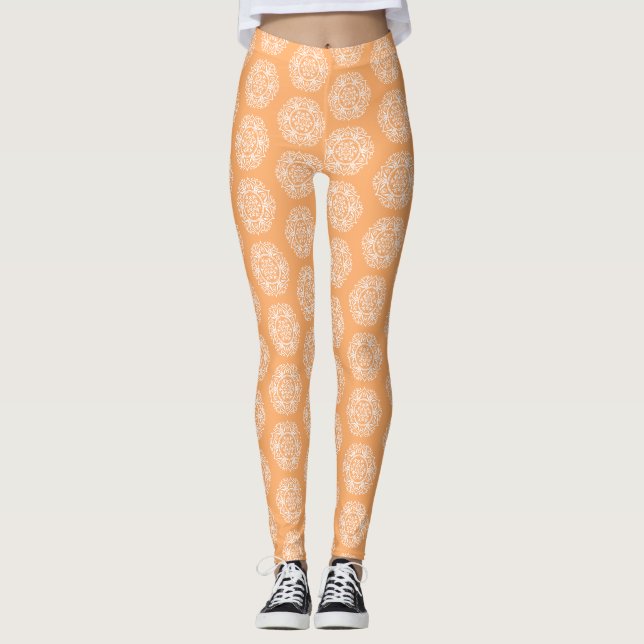 Melon Mandala Leggings (Vorderseite)