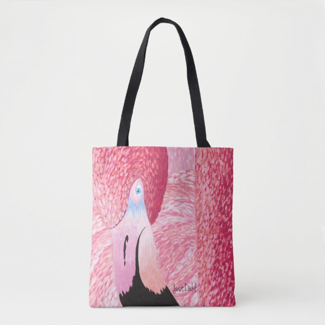 Melon the Flamingo Tote Bag Tasche (Vorderseite)