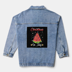 Melon Weihnachtsbaum Sommer Weihnachten im Juli Jeansjacke
