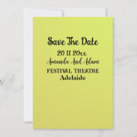 Melon Yellow, Save the Date Einladung Hochzeit
