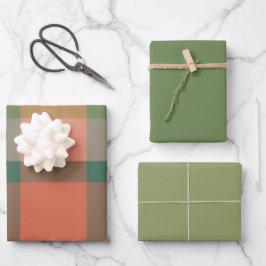 Melone & Basilienkraut Geschenkpapier Flachblatt-S Set