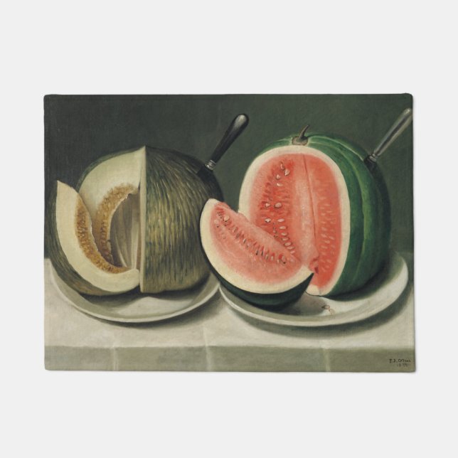 "Melone" Kunst-Türmatte Fußmatte (Vorderseite)
